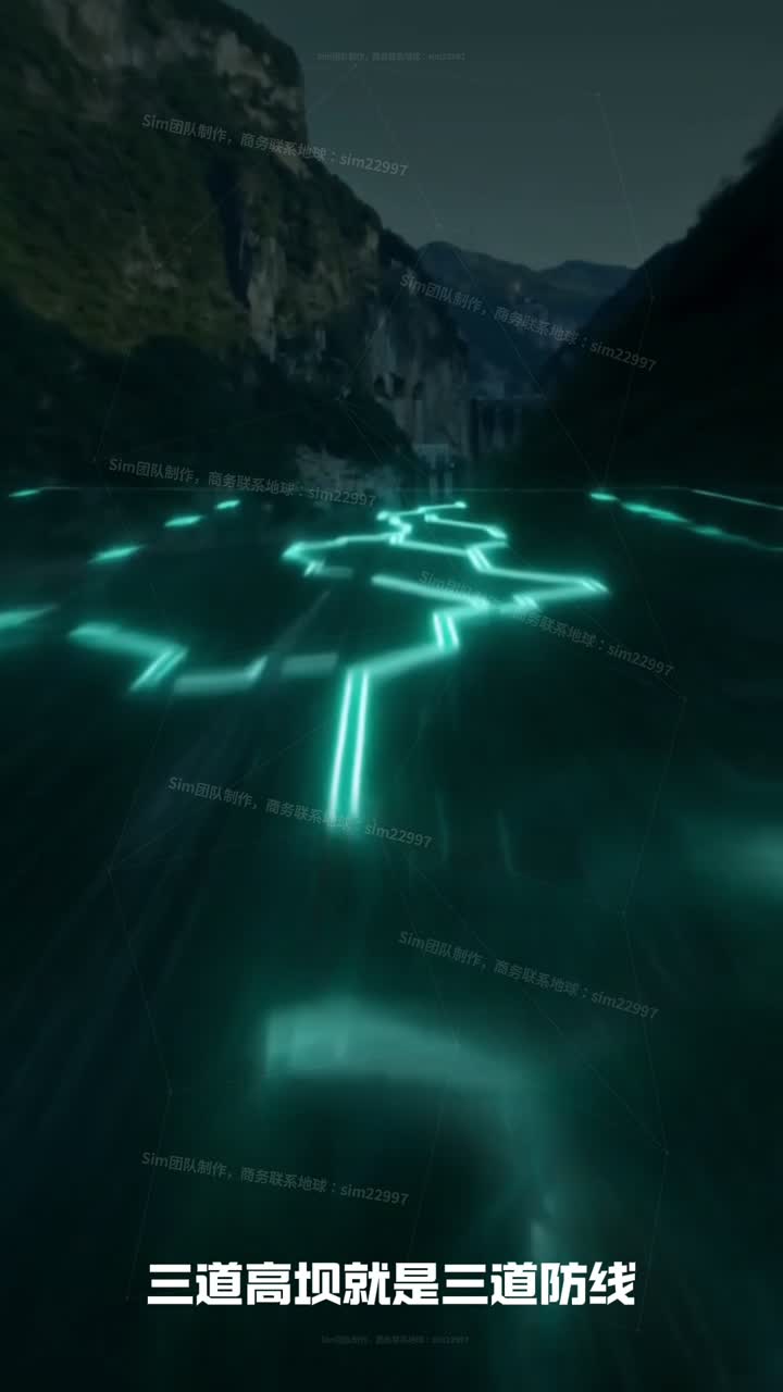 团队宣传片中的山水场景