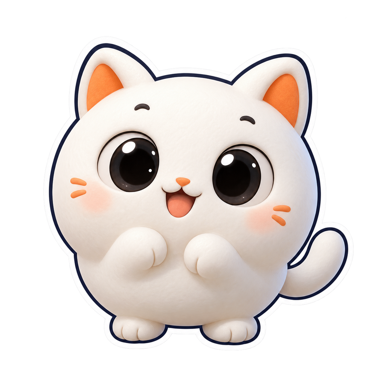 Sim 的白色猫咪桌宠